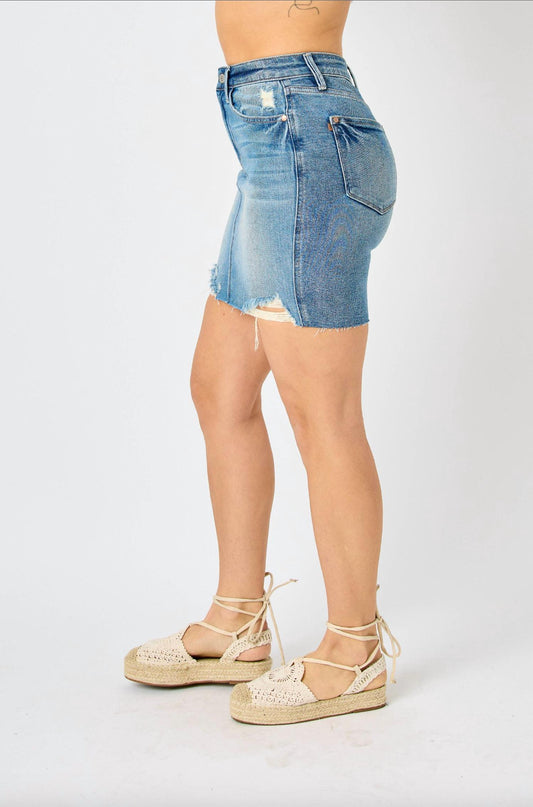 Judy Blue - Rigid Magic Destroy Skirt