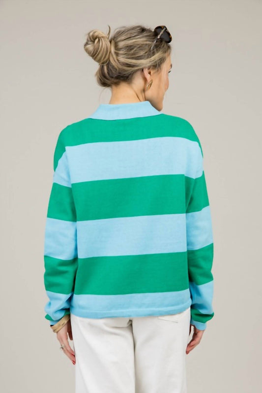 Olivaceous - Rory Striped Sweater