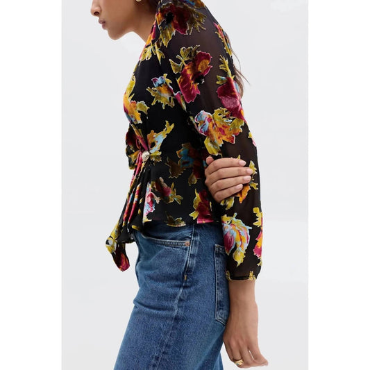 Rixo - Everlyn Floral Wrap Top