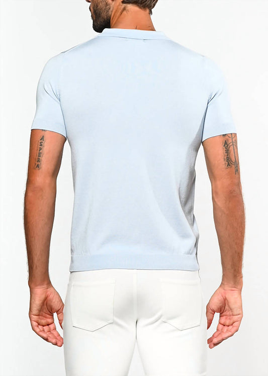 Postmarc - 3-button Knit Polo Shirt