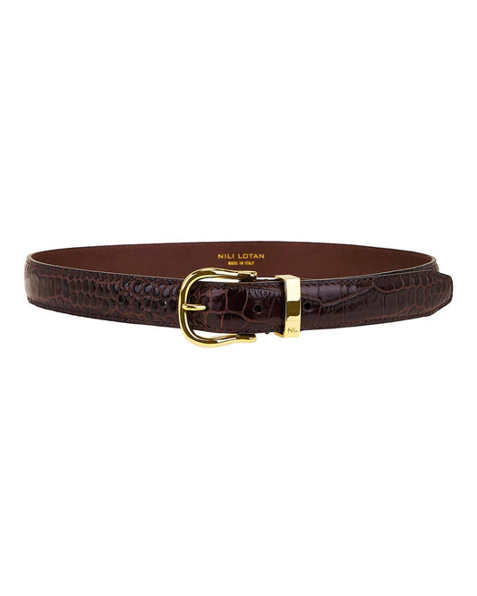 Nili Lotan - Women's Louise Slim Leather Belt