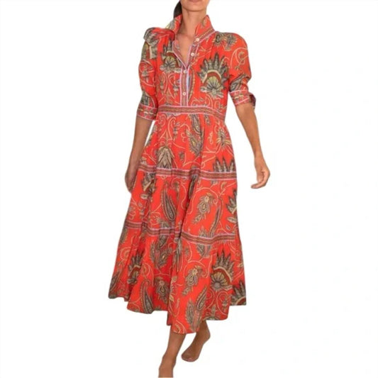 Oliphant - Gretchen Scott The Damsel Plume Midi Dress