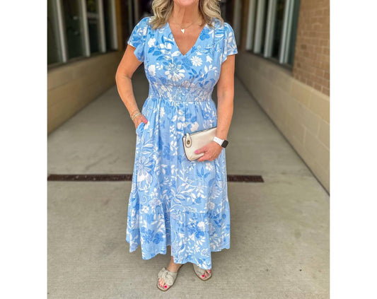 Sugarlips - Seraphina Floral Smocked Maxi Dress