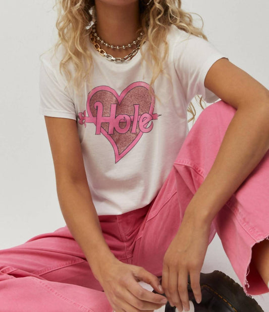 Daydreamer - Hole Glitter Heart Solo Tee