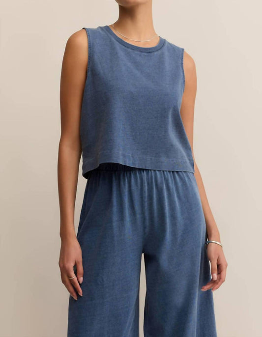 Z Supply - Women's Sloane Jersey Denim Muscle Tank Top