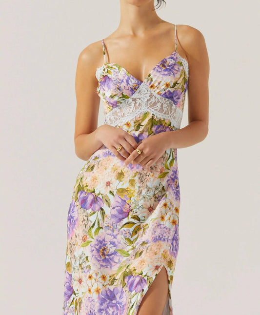 Astr - Ivanna Floral Lace Maxi Dress