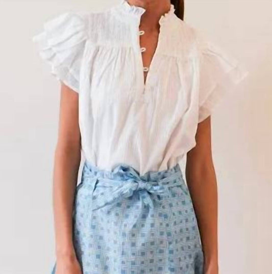 Never A Wallflower - Smocked Top