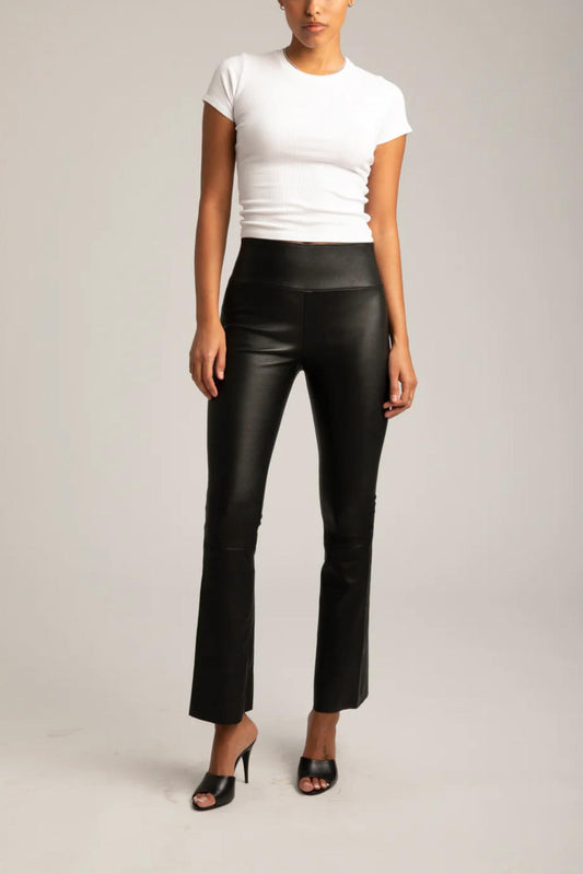 Sprwmn - Ankle Flare Leather Leggings
