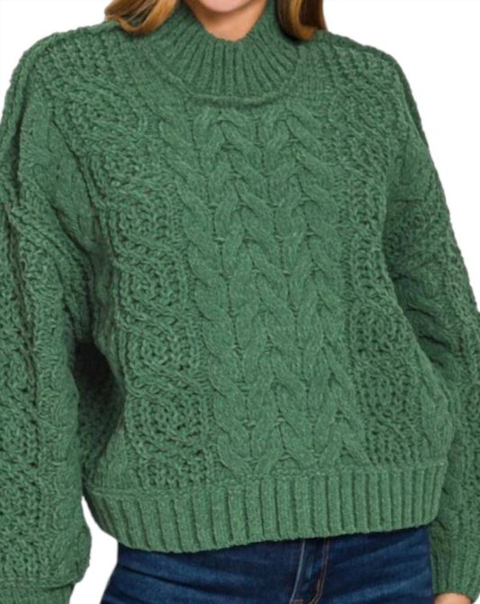Zenana - Cable Knit Sweater