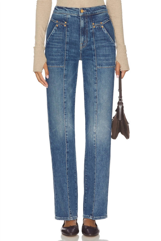 Mother - Riveting Rambler Zip Sneak High-waisted Jeans