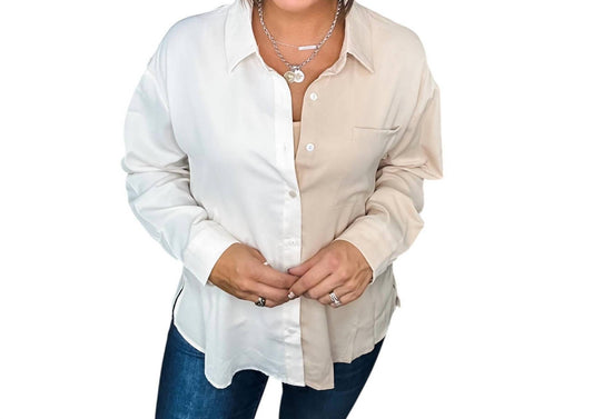 Andree By Unit - Waiting Forever Button Down Blouse