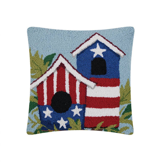 Peking Handicraft - Americana Bird House Pillow
