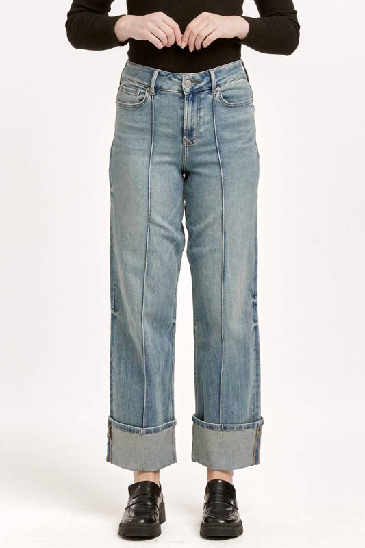 Dear John Denim - Holly High Rise Cuffed Wide Leg Jeans