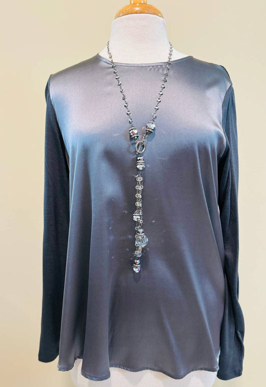 Purotatto - Women's Long Sleeve Silk Top