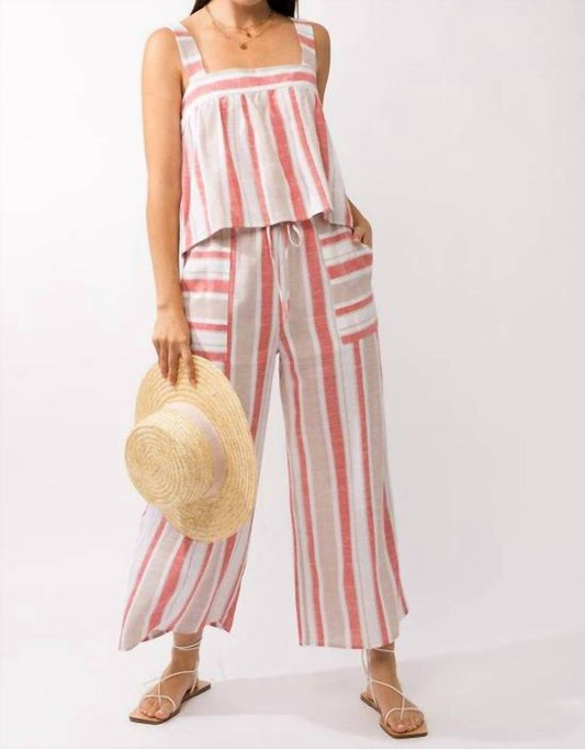 Gilli - Linen Blend stripped top