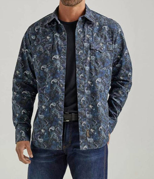 Wrangler - Men's Retro Premium Paisley Snap Shirt