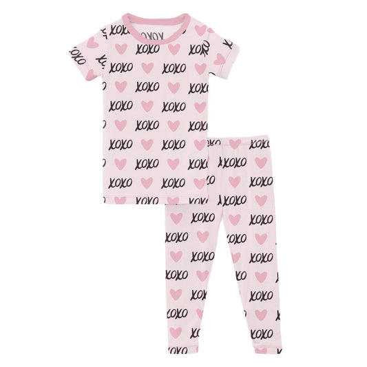 Kickee - Girl's Short Sleeve Pajama Set