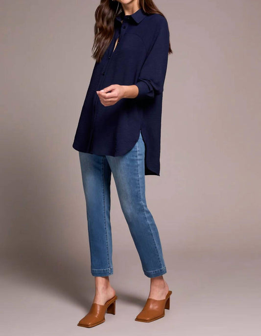 Tribal - Stretch Woven Flowy Raglan Sleeve Shirt