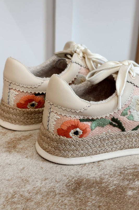 Dolce Vita - Women's Azalia Floral Raffia Sneaker