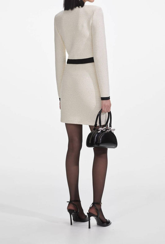 Self-Portrait - Women's Sequin Bow Cardigan