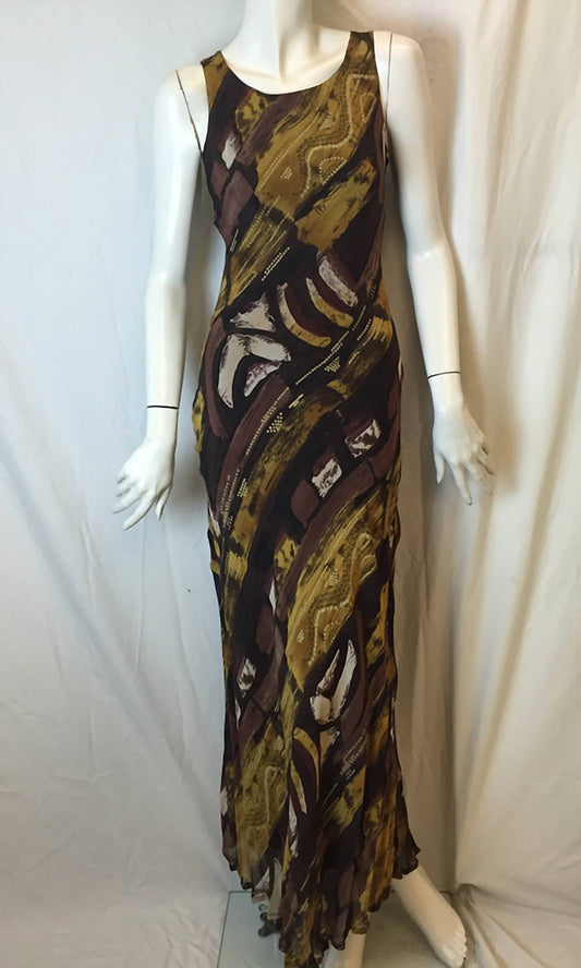 Mathilde - Women's Printed Sleeveless Gown