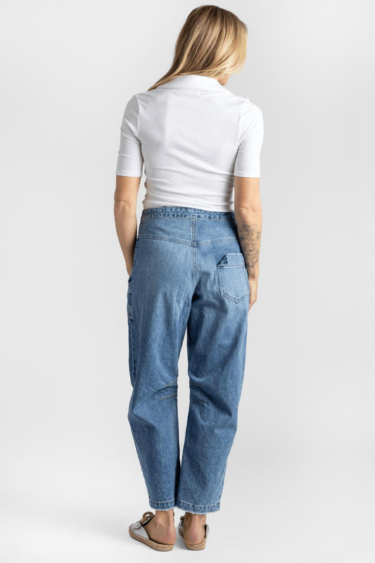 Sprwmn - Mid Sleeve Polo Top