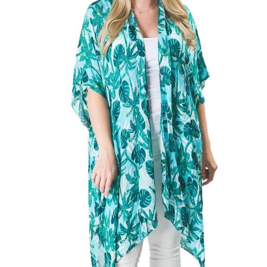 Top It Off - Kari Printed Lightweight Kimono Wrap Shawl