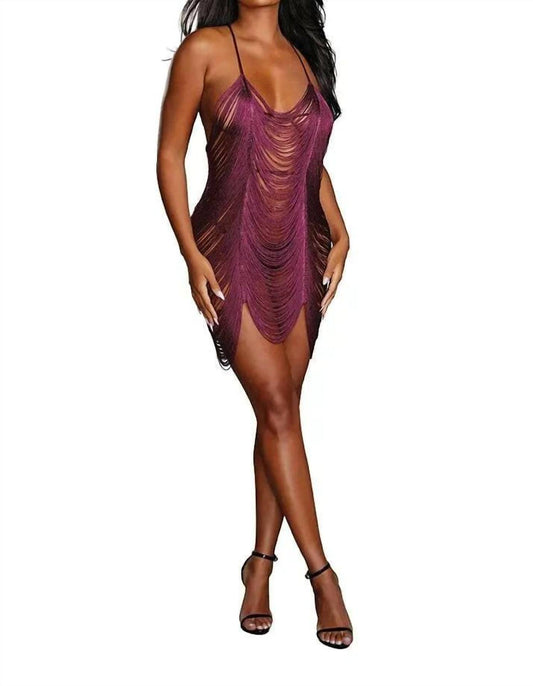 Dreamgirl - Draped Fringe Chemise