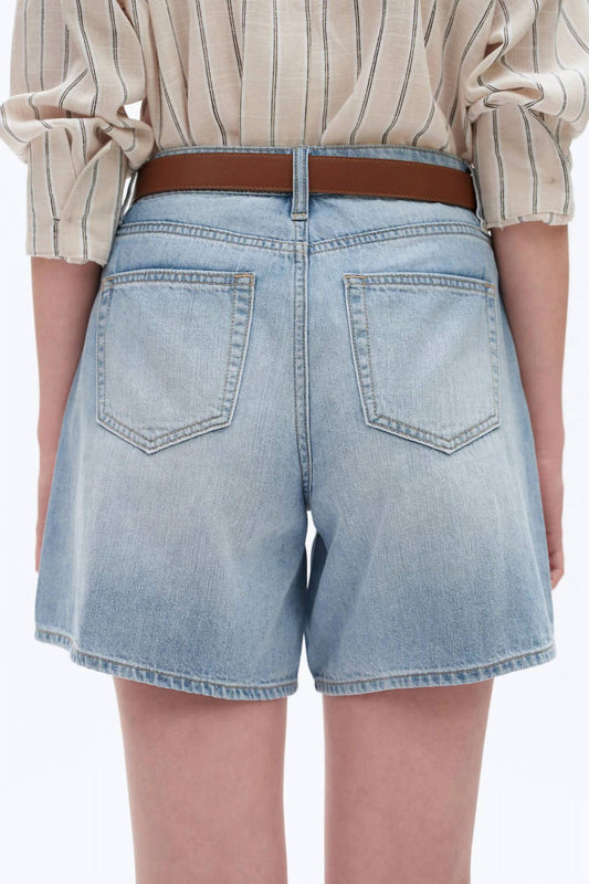 Bayeas - Mid Rise Relaxed Denim Shorts