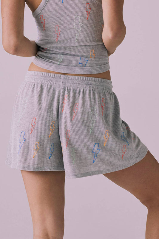 Chaser - Neon Bolt Stitches Short