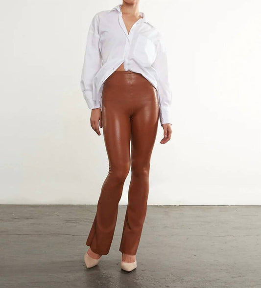 Commando - Faux Leather Flared Legging