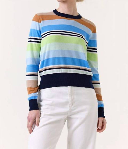 Brodie Cashmere - Ivy Stripe Crew Neck Sweater