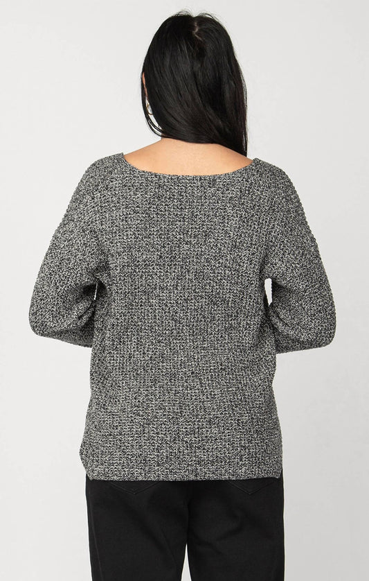 Dex - Long Sleeve Bevelled Hem Sweater
