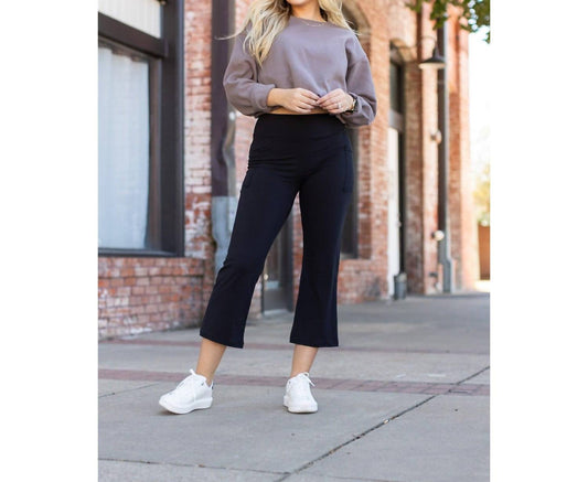 Julia Rose - Delilah Kick Flare Leggings With Pockets