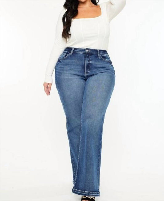 Kancan - Libby High Rise Wide Leg Flare Jean - Plus