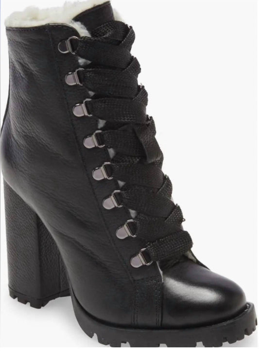 Schutz - Women's Zhara Combat Lug Sole Lace Up Bootie