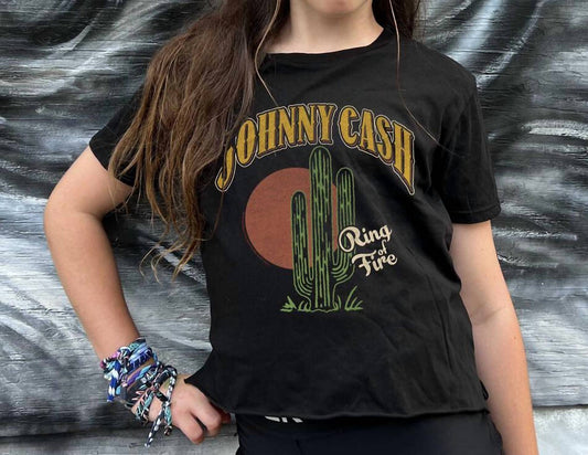 Rowdy Sprout - Kid's Johnny Cash Not Quite Crop Tee