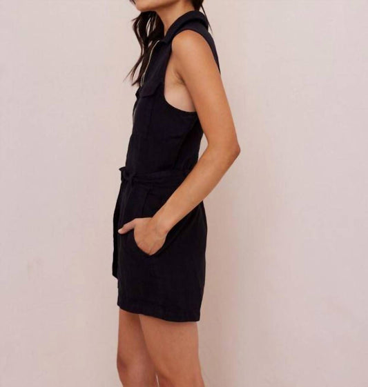 Bella Dahl - Zip Front Linen Romper