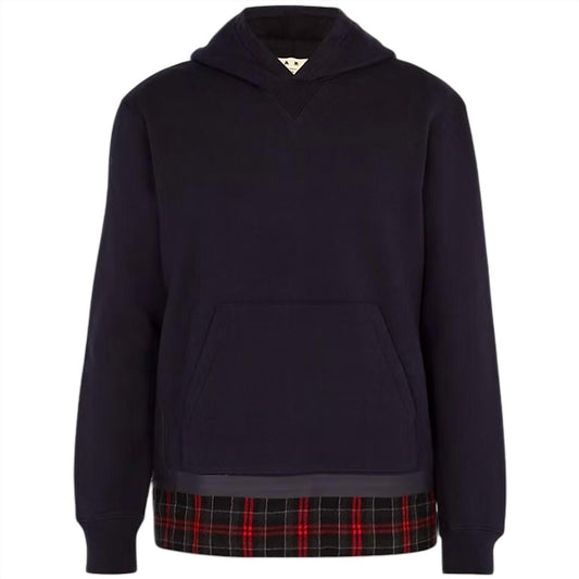 Marni - Men's Plaid Trim Hoodie