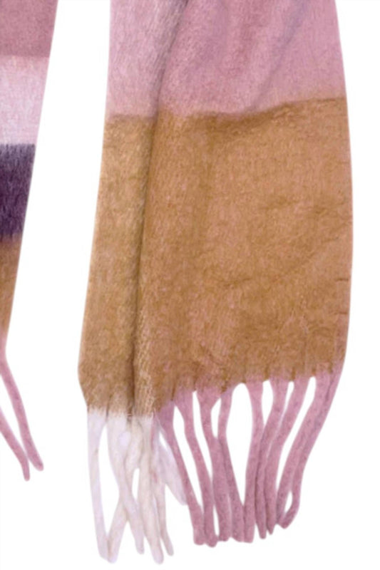 Kensie - Women's Scarf With Fringe