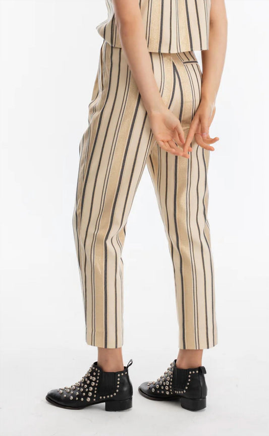 Lanhtropy - Rome Jacquard High Waist Pants