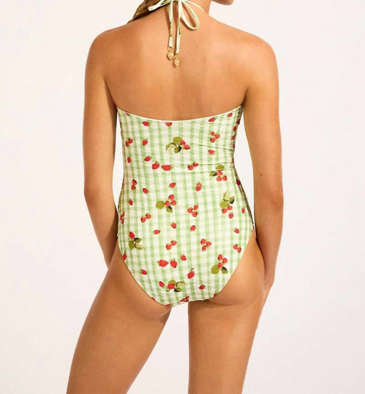 Seafolly - Beach Picnic Bandeau One Piece Swimsuit