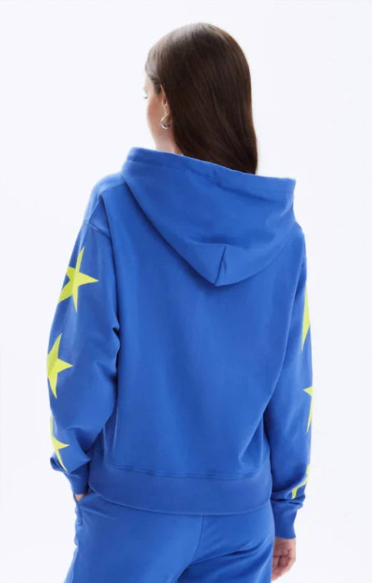 Chrldr - NEON STAR CROP PULLOVER HOODIE