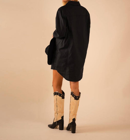 Care Tucker - Basic Preslie Poplin Shirt Mini Dress