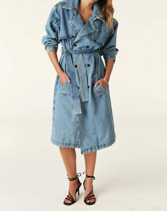 Bash - Denim Trench Coat