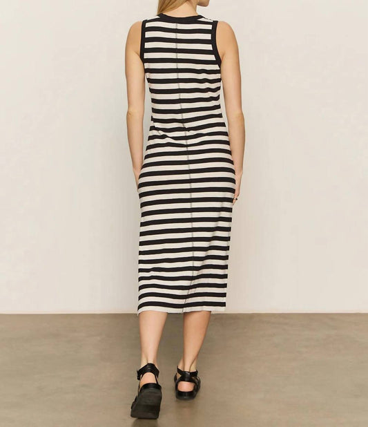 Sanctuary - Bold Stripe With Contrast Trim Midi Dress