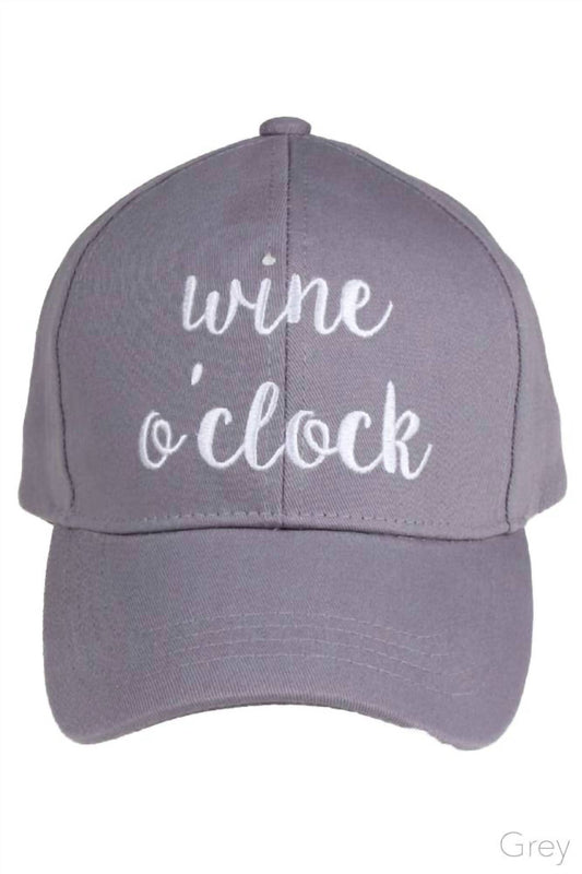 C.C - Women's Wine O'clock Baseball Cap