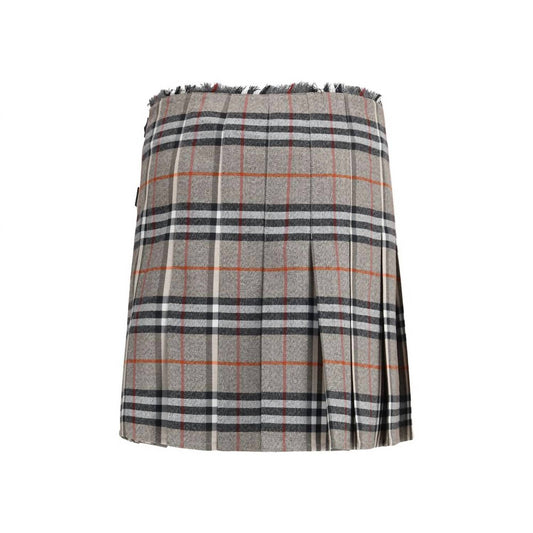 Burberry - Women's Wool Mini Skirt