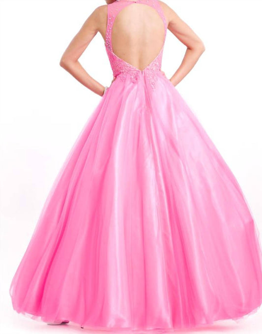 Rachel Allan - Sleeveless Open Back Ballgown