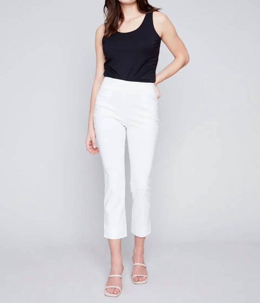 Charlie B - Capri Pants With Slit